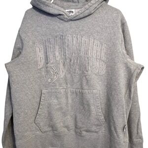 BILLIONAIRE BOYS CLUB Astronaut Graphic Hoodie Grey Quilted Texture Size XL